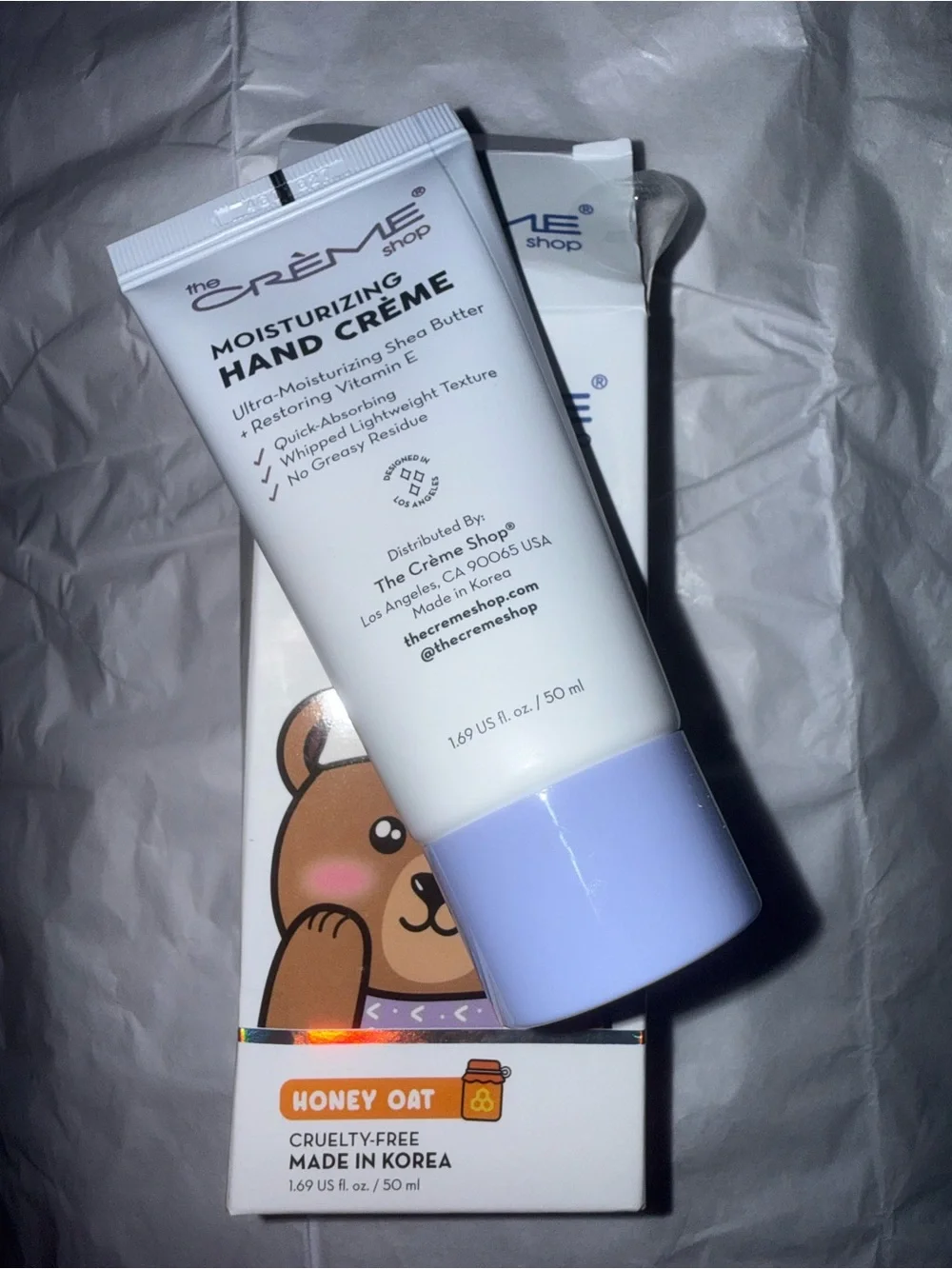 The Crème Shop Honey Oat Moisturizing Hand Crème - White & Lavender